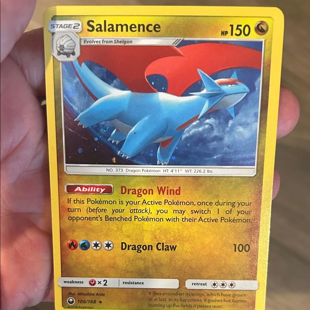 Pokemon Salamence 160/168 Cosmos Holo Rare from Celestial Storms‎ Set M/NM